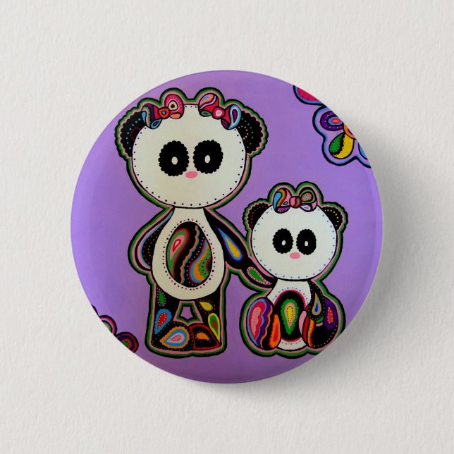 PAISLEYPANDAS BUTTON (Vorderseite)