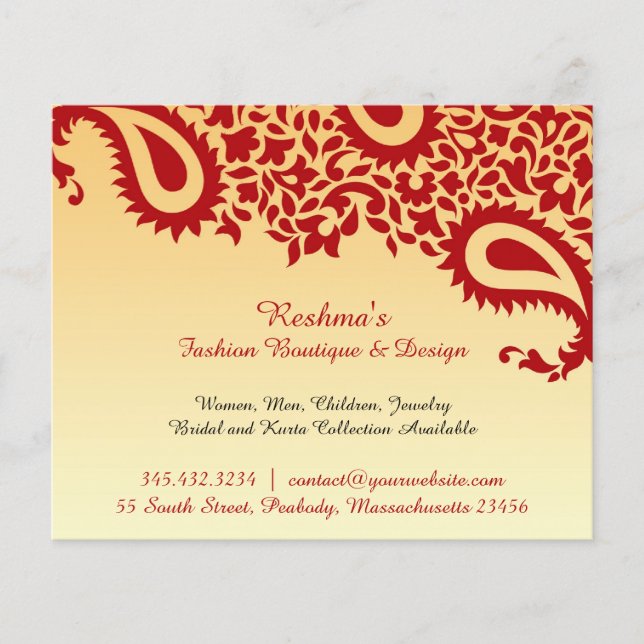 Paisleys Elegant Flyer (Vorne)