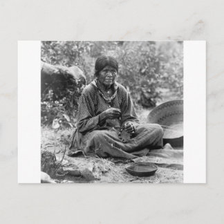 Paiute Basket Maker, 1902 Postkarte