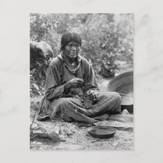 Paiute Basket Maker, 1902 Postkarte
