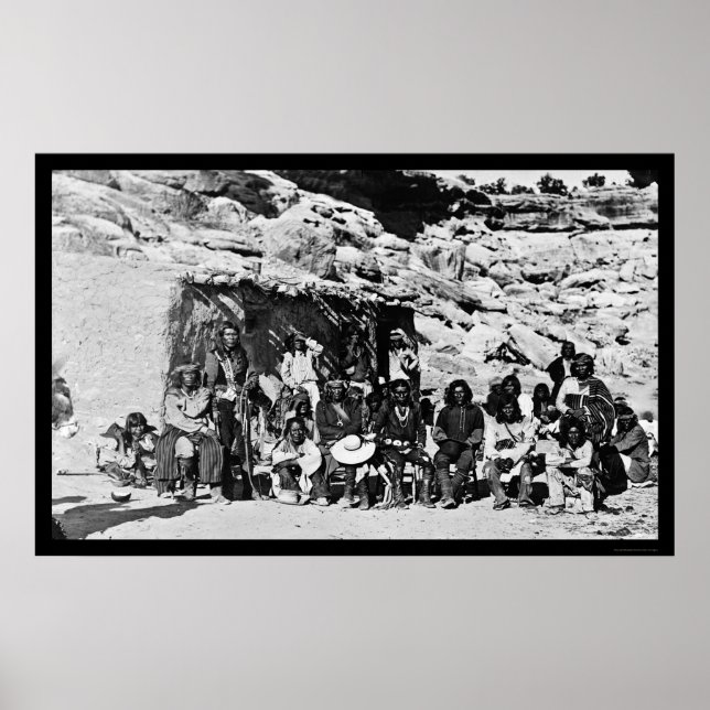 Paiute Indian Adobe House 1912 Poster (Vorne)