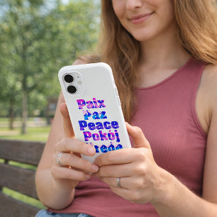 Paix Paz Frieden Pokój Vrede Love Hearts Design iPhone 16 Hülle