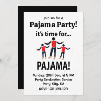 Pajama Es ist Zeit für Pajama Party