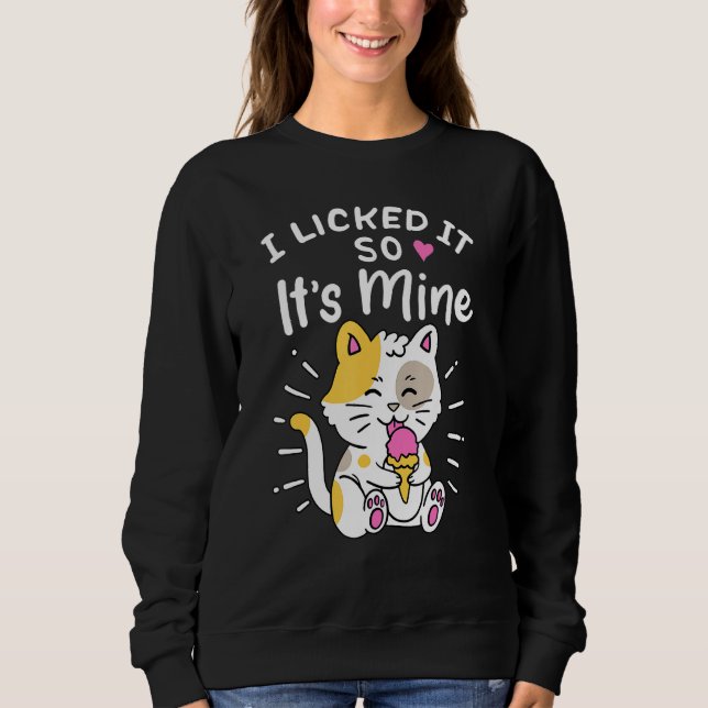 Pajama Ice Creme Party Kat ich gefiel es so sein M Sweatshirt (Vorderseite)
