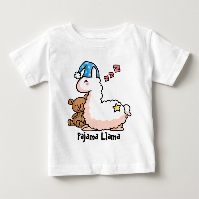 Pajama Llama Baby T-shirt (Vorderseite)