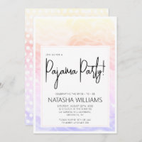 Pajama Party Farbenfrohe Pastel Elegante