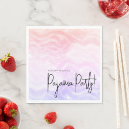 Pajama Party Farbenfrohe Pastel Elegante Serviette