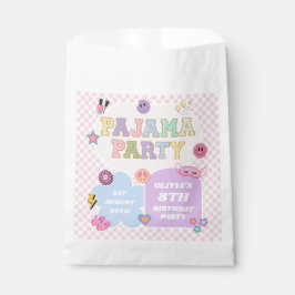 Pajama Party Preppy Varsity Patch Geburtstagsparte Geschenktütchen