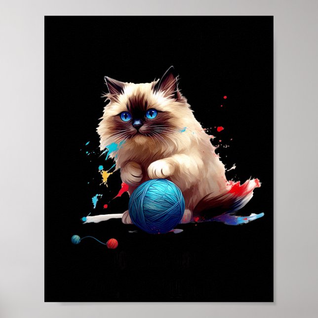 Pajama Ragdoll Cat Perfect For Cat Lovers! For Men Poster (Vorne)