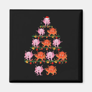 Pajama Sets Weihnachten Matching Octopus Xmas Magnet