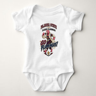 Pajama State Fleece Flamingos Grafik Baby Strampler