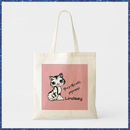 Pajamas der niedlichen und rosa Katze Tragetasche