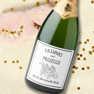 Pajamas & Prosecco Personalisierter Junggeselinnen