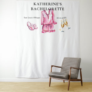 Pajamas Prosecco Rosa Junggeselinnen-Abschied Hint Wandteppich