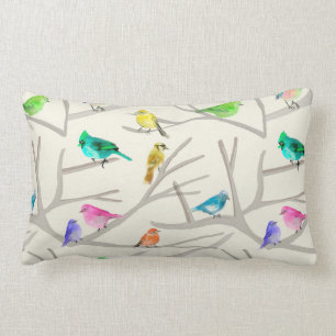 Pájaros en las ramas lendenkissen