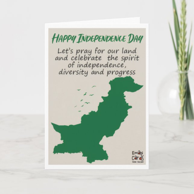 Pak Independence Day - Map Karte (Vorderseite)