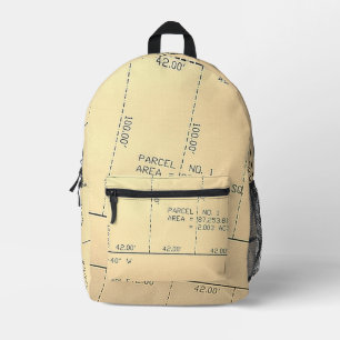Paket 1 - Hintergrundbild zum Thema "Real Anwesen" Bedruckter Rucksack