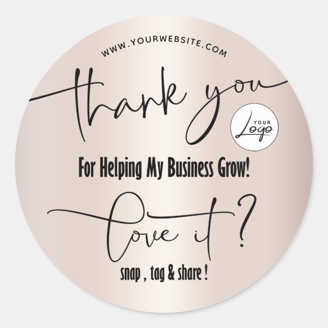 Paket für kleine Unternehmen Runder Aufkleber (Vorderseite)