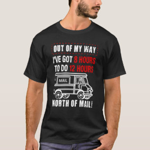 Paketauto Fahrer Kurier Oder Briefträger T-Shirt