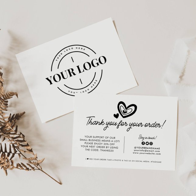 Paketbestellung für das Logo-Unternehmen Dankeskarte (Von Creator hochgeladen)