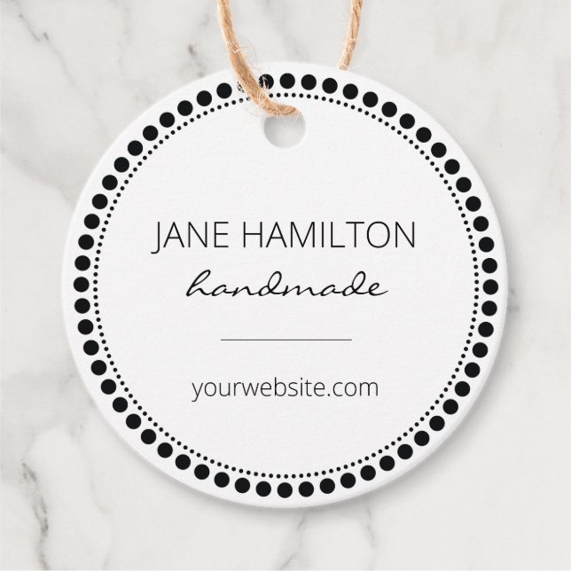 Paketmarken für benutzerdefinierte Kleinunternehme Geschenkanhänger (Vorderseite)