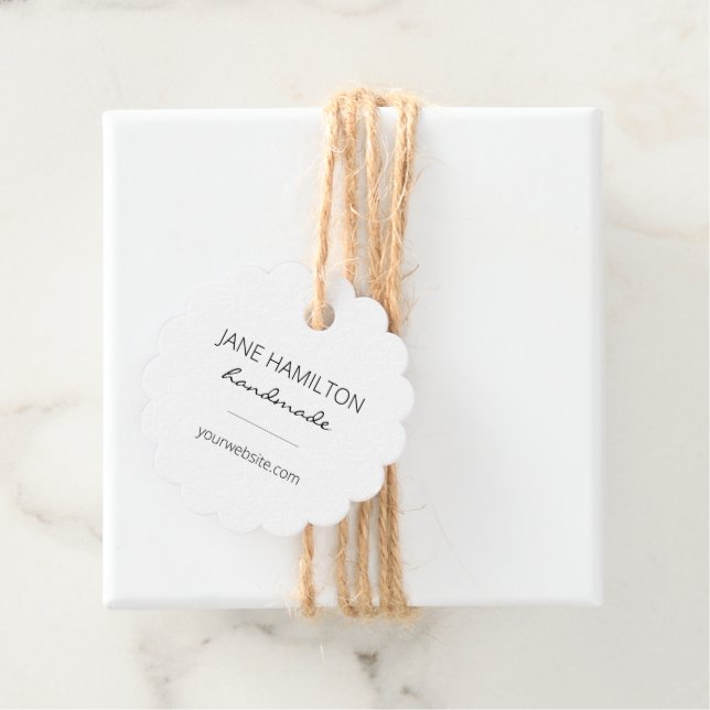 Paketmarken für kleine Unternehmen Geschenkanhänger (Beispiel)