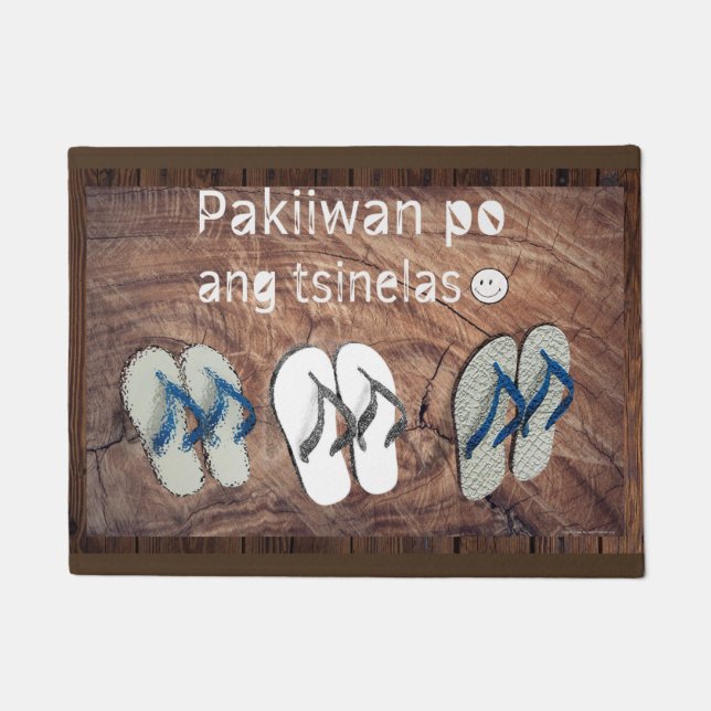 Pakiiwan PO ANG tsinelas Fußmatte (Vorderseite)