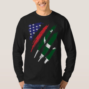 Pakistan American Grown Flag USA Patriot Heritage T-Shirt