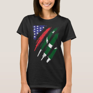 Pakistan American Grown Flag USA Patriot Heritage T-Shirt