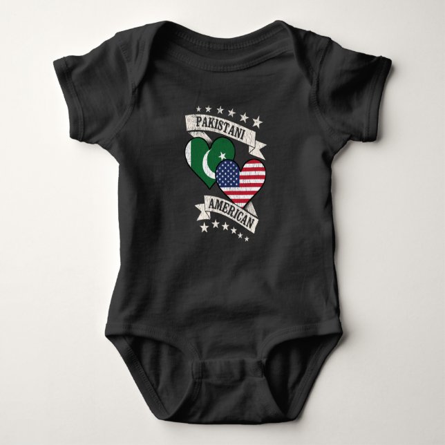 Pakistan Amerika Baby Strampler (Vorderseite)