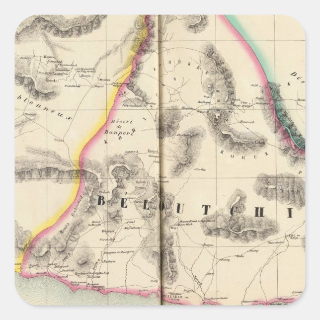 Pakistan, Asien 80 Quadratischer Aufkleber (Vorderseite)