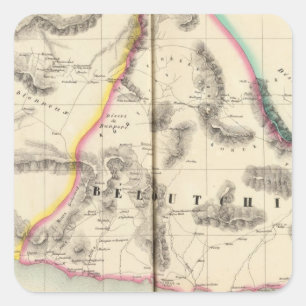 Pakistan, Asien 80 Quadratischer Aufkleber