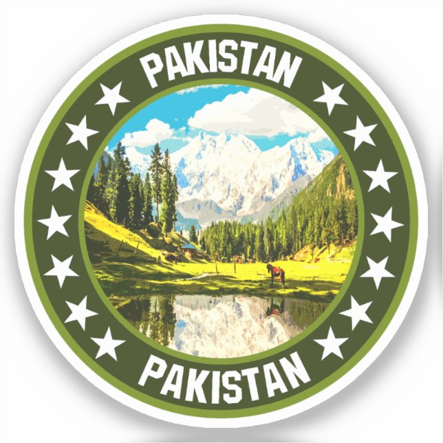 Pakistan Aufkleber (Vorderseite)