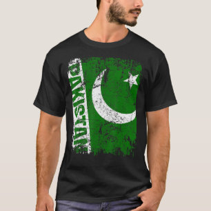 Pakistan Big Flag Vintag erschüttert Pakistan Wome T-Shirt