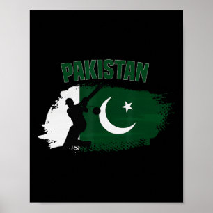 Pakistan Cricket Anhänger Flagge Pakistan Cricket Poster