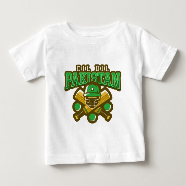 Pakistan Cricket Baby T-shirt (Vorderseite)