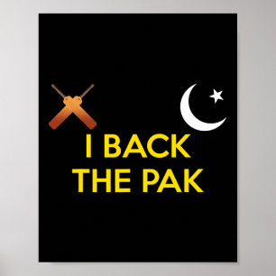 Pakistan Cricket I Ck Das pakistanische Cricket-Tr Poster