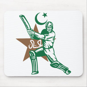 Pakistan Cricket Player Batsman Design Mousepad