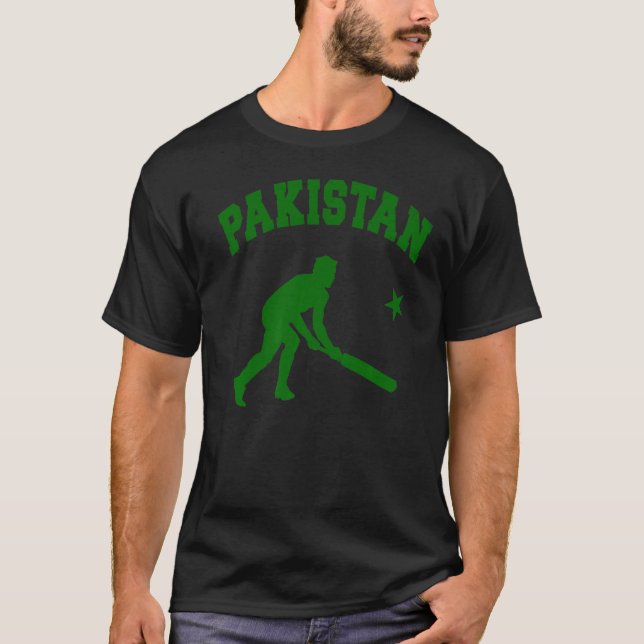 PAKISTAN CRICKET SPORT NATIONALE FLAGGENFRAUEN MEN T-Shirt (Vorderseite)