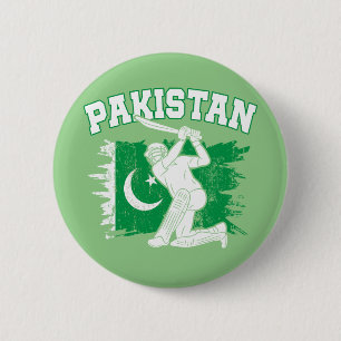 Pakistan Cricket Star, Pakistan Cricket Gift Button