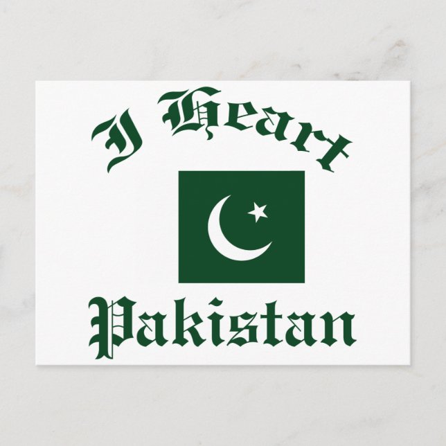 Pakistan-Design Postkarte (Vorderseite)