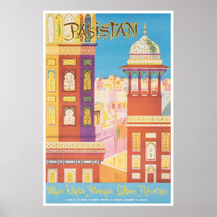 Pakistan Druck Lahore Reiseplakat Kunst (XR1920)a Poster