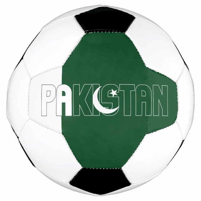 Pakistan Flag Adortable Patriotic Fußball (Vorderseite)
