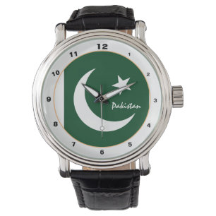 Pakistan Flag & Pakistan trendy fashion /design Armbanduhr