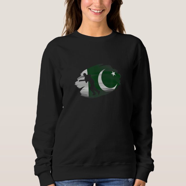 Pakistan flag Shaheens gifts for Pakistani cricket Sweatshirt (Vorderseite)