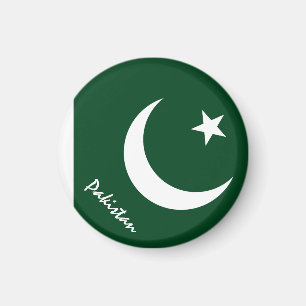 Pakistan flagge & Asia - Reise-/Sportfans Magnet