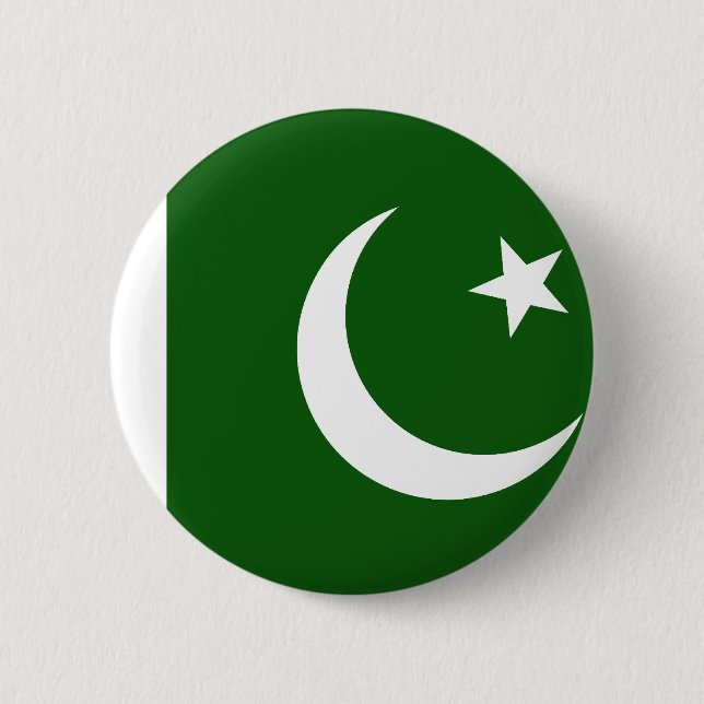 Pakistan-Flagge Button (Vorderseite)