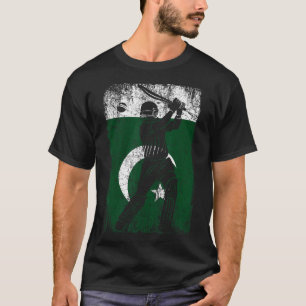 Pakistan-Flagge-Cricket-Trikot-Fan-Spieler-Trainer T-Shirt