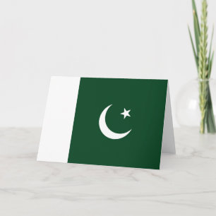 Pakistan-Flagge Dankeskarte