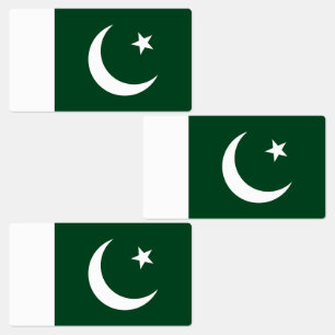 Pakistan-Flagge Etiketten